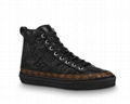 Louis Vuitton STELLAR SNEAKER BOOT LV  Embossed lambskin Black sneaker boot