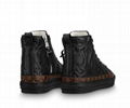 Louis Vuitton STELLAR SNEAKER BOOT LV  Embossed lambskin Black sneaker boot