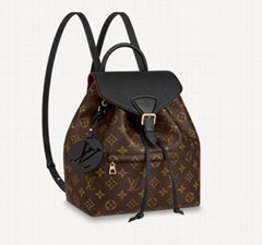               MONTSOURIS Monogram backpack    Leather buckle backpack