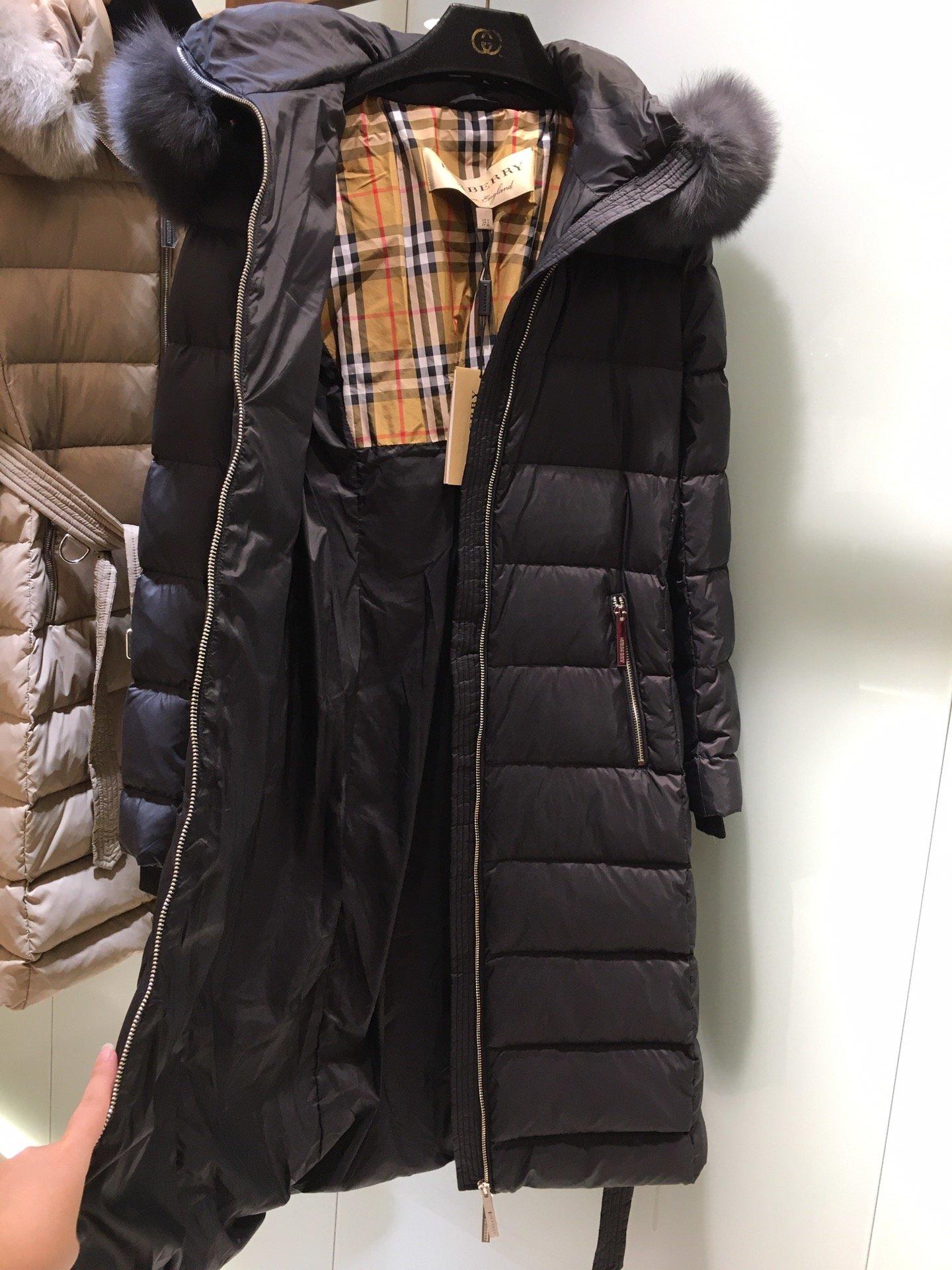 Burberry Belted Down Puffer Coat 