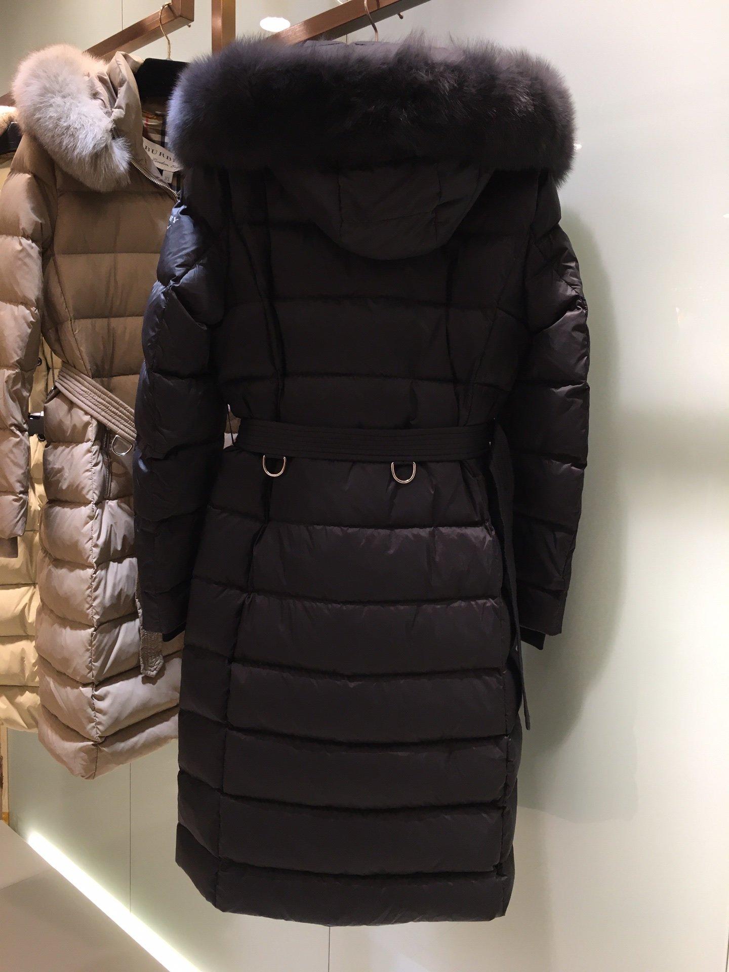 Burberry Belted Down Puffer Coat 