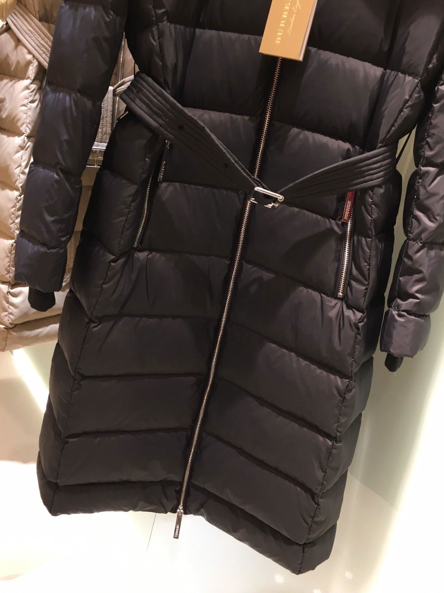 Burberry Belted Down Puffer Coat 