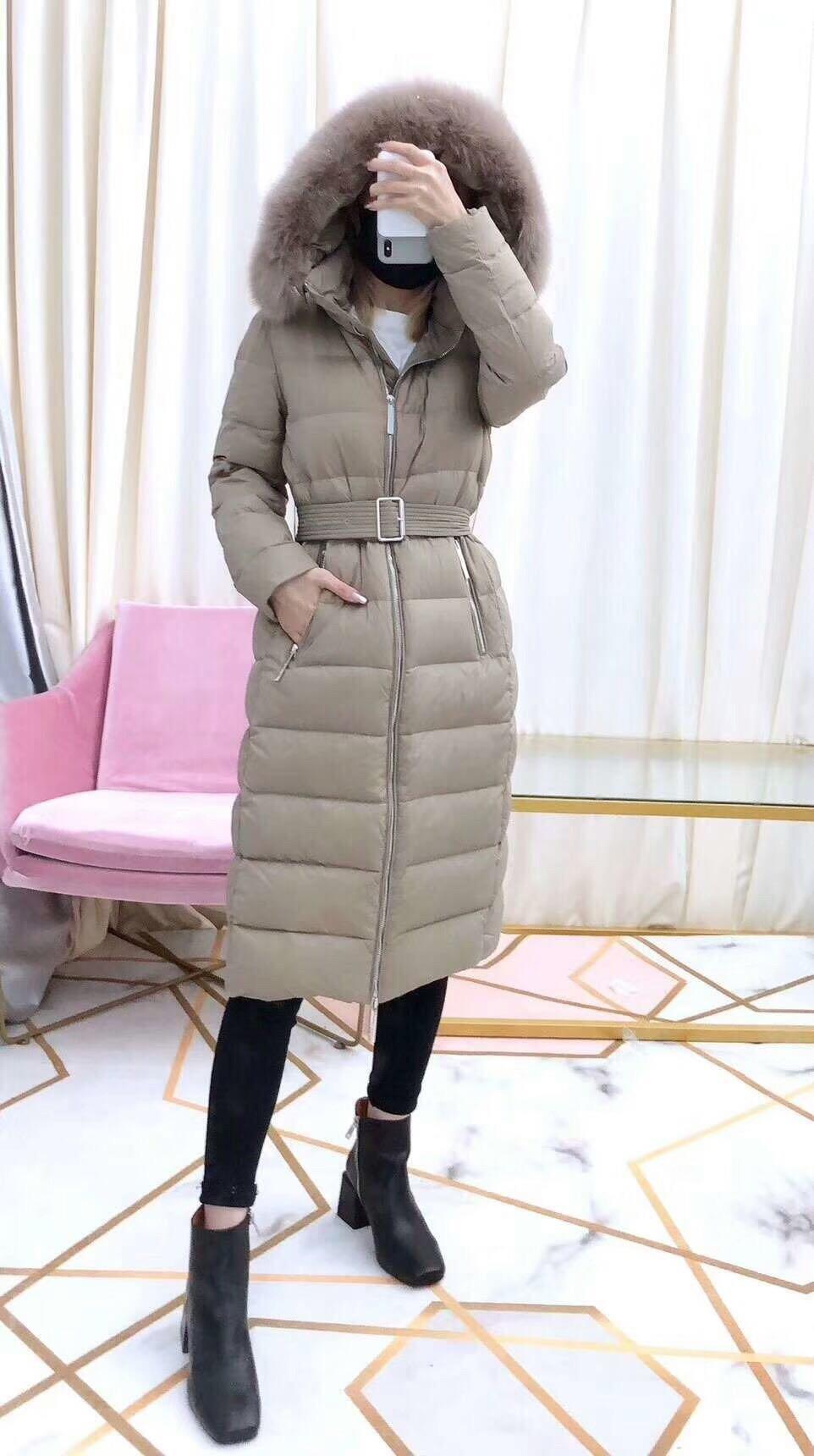 Burberry Belted Down Puffer Coat 