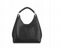 Louis Vuitton carmel mahina handbags BLACK