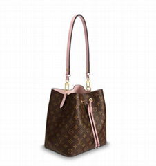               Neonoe Monogram canvas calf leather handbags     ross-body carry 