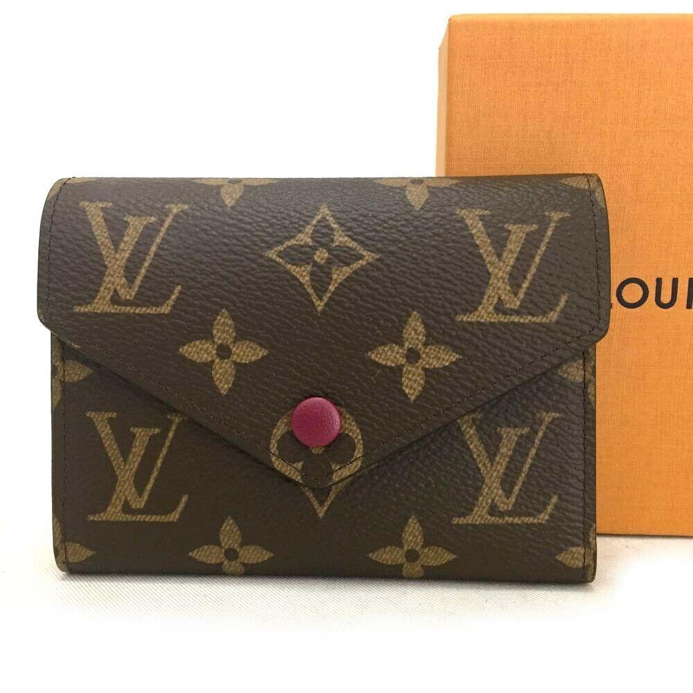 Louis Vuitton Monogram Portefeuille Victorine Mimi Trifold wallet purse bag LV 