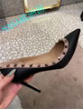 Valentino Rockstud Court 100 Black Nude Poudre Stud Classic Pointed Heel Pump 