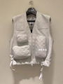 Louis Vuitton Virgil Abloh's Leather Utility Vest multi-pocket tactical Jacket 