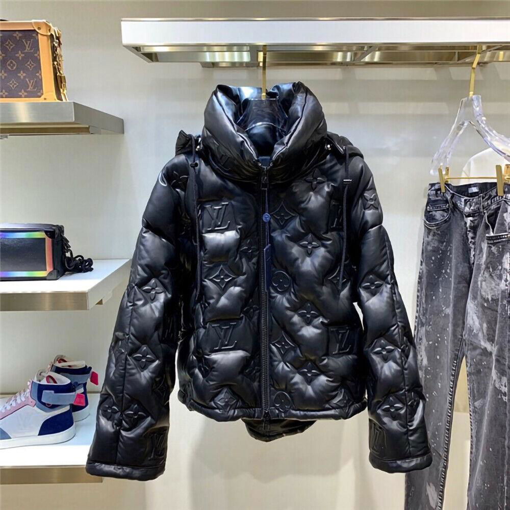 Louis Vuitton Boyhood Puffer Jacket Monogram FLOWER LEATHER DOWN JACKET LV coat