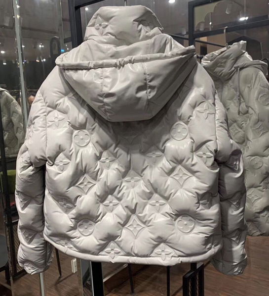 Louis Vuitton Boyhood Puffer Jacket Monogram FLOWER LEATHER DOWN JACKET LV coat