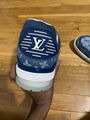 Louis Vuitton Men’s Denim Sneakers LV Virgil Abloh Monogram Canvas Eclipse shoes