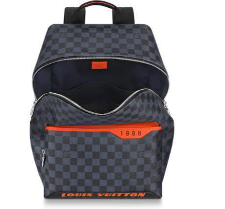               DAMIER COBALT RACE DISCOVERY BACKPACK MEN 4