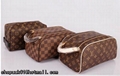 Louis Vuitton Damier Graphite Canvas Washbag Toiletry Bag Pouch Pochette clutch 