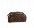 Louis Vuitton Damier Graphite Canvas Washbag Toiletry Bag Pouch Pochette clutch 