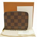 LOUIS VUITTON ZIPPY COIN PURSE DAMIER EBENE NEW ROSE BALLERINE