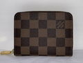 LOUIS VUITTON ZIPPY COIN PURSE DAMIER EBENE NEW ROSE BALLERINE