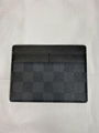 2020 LOUIS VUITTON Monogram Eclipse Taiga Coin Card Holder Reverse Monogram Card