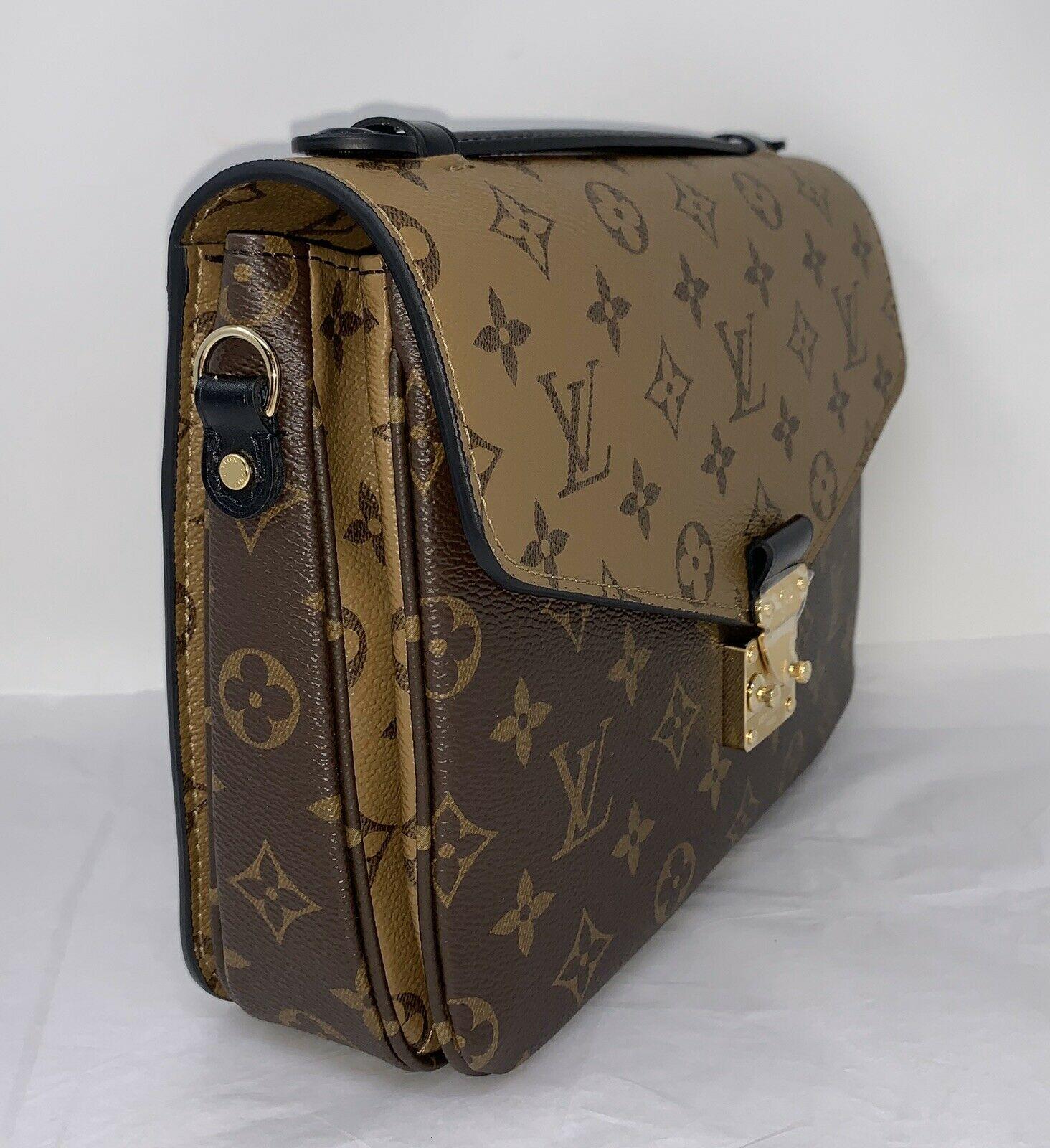 2020 New Louis Vuitton Pochette Metis Monogram Reverse Canvas Bag Purse M44876