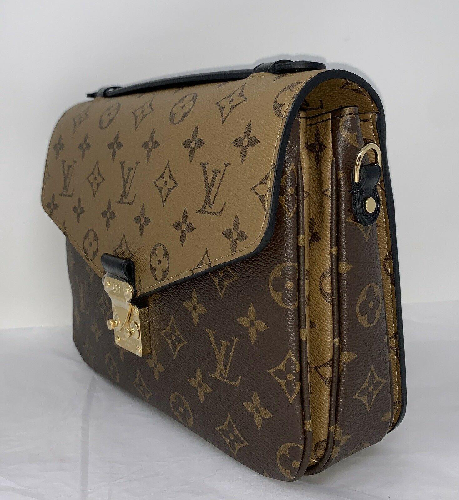 2020 New Louis Vuitton Pochette Metis Monogram Reverse Canvas Bag Purse M44876