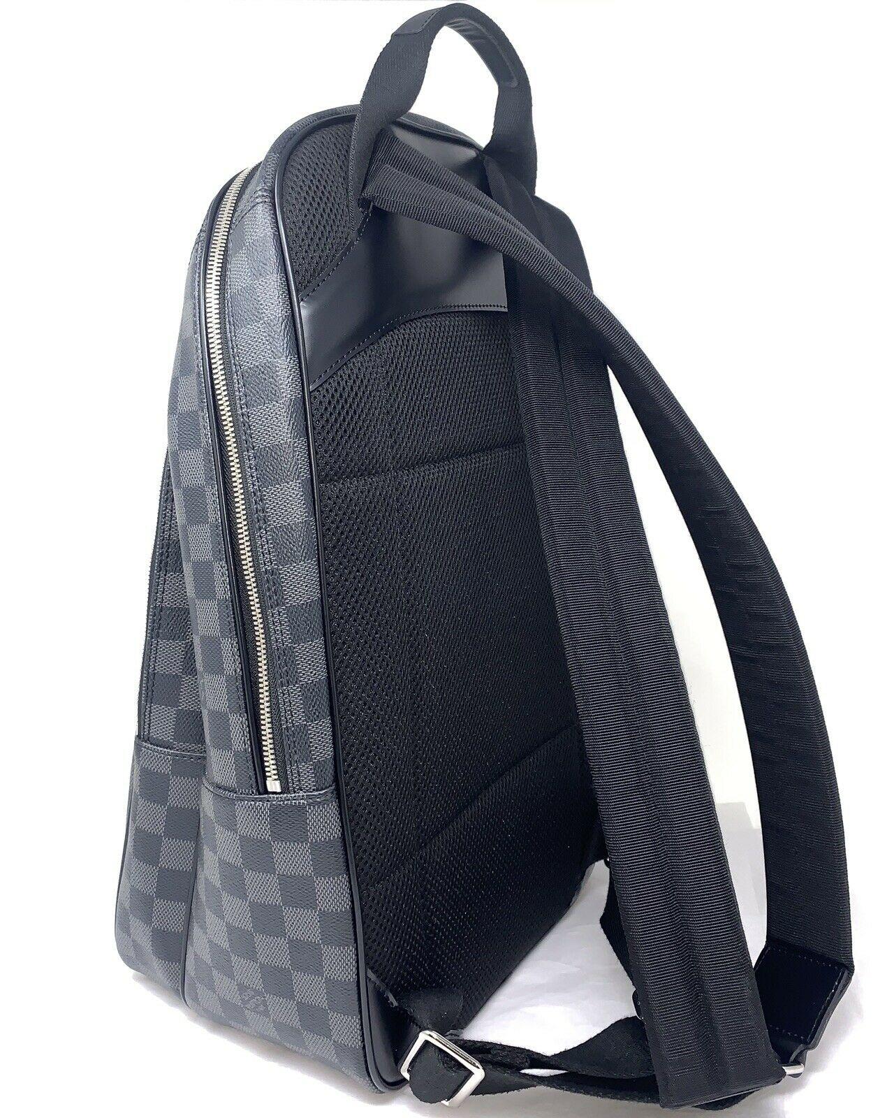 LOUIS VUITTON Damier Michael N58024 Graphite PVCx leather Men's Backpack men bag