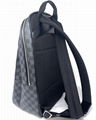 LOUIS VUITTON Damier Michael N58024 Graphite PVCx leather Men s Backpack men bag