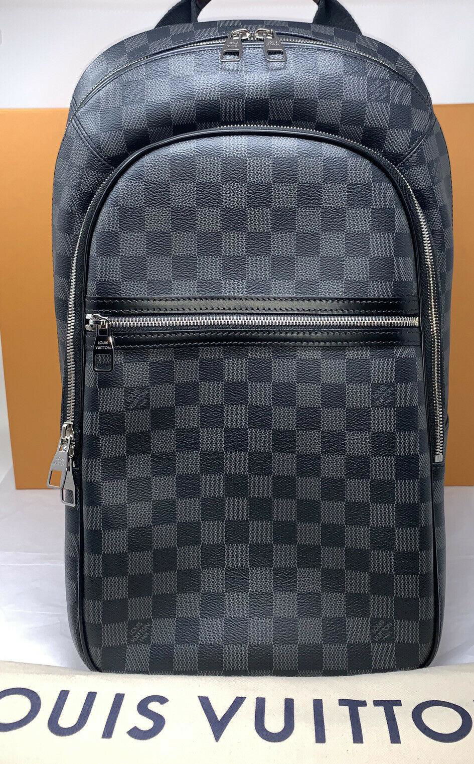               Damier Michael N58024 Graphite PVCx leather Men's Backpack men bag
