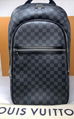 LOUIS VUITTON Damier Michael N58024 Graphite PVCx leather Men's Backpack men bag