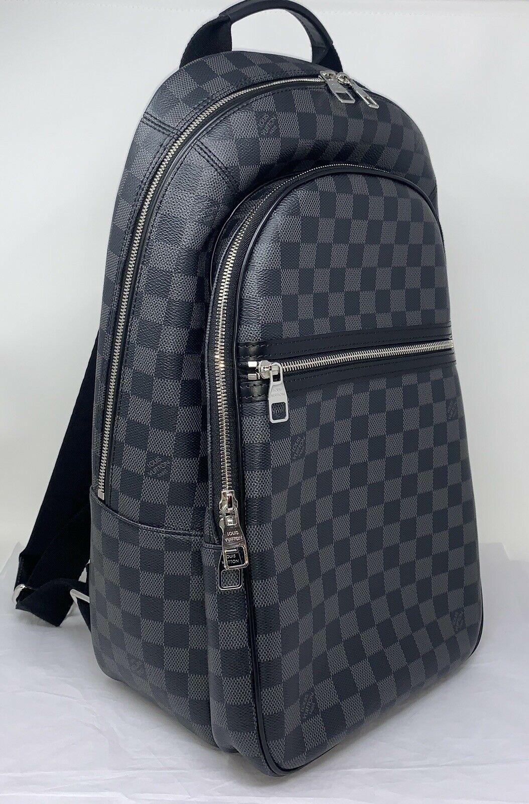 LOUIS VUITTON Damier Michael N58024 Graphite PVCx leather Men's Backpack men bag