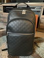 LOUIS VUITTON Damier Michael N58024 Graphite PVCx leather Men's Backpack men bag