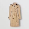          The Mid-length Chelsea Heritage Trench Coat Women cotton rain jacket  