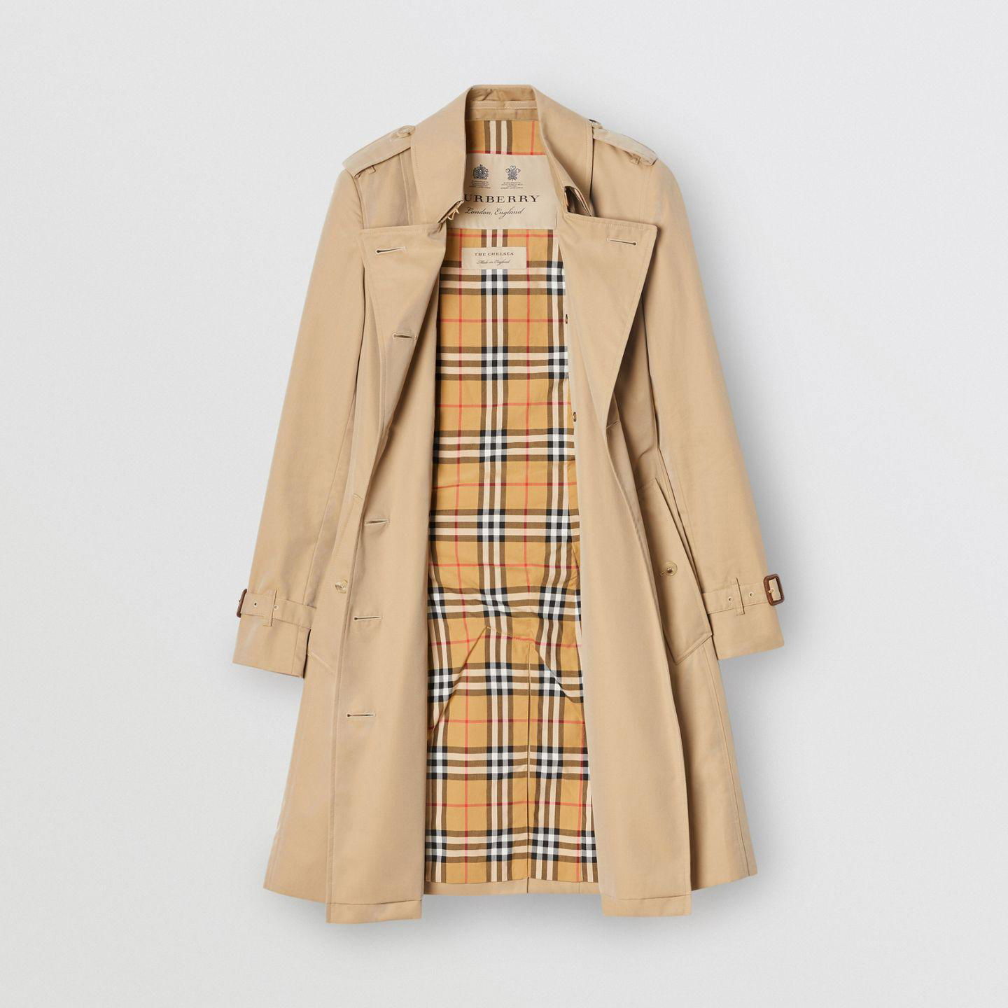          The Mid-length Chelsea Heritage Trench Coat Women cotton rain jacket   2