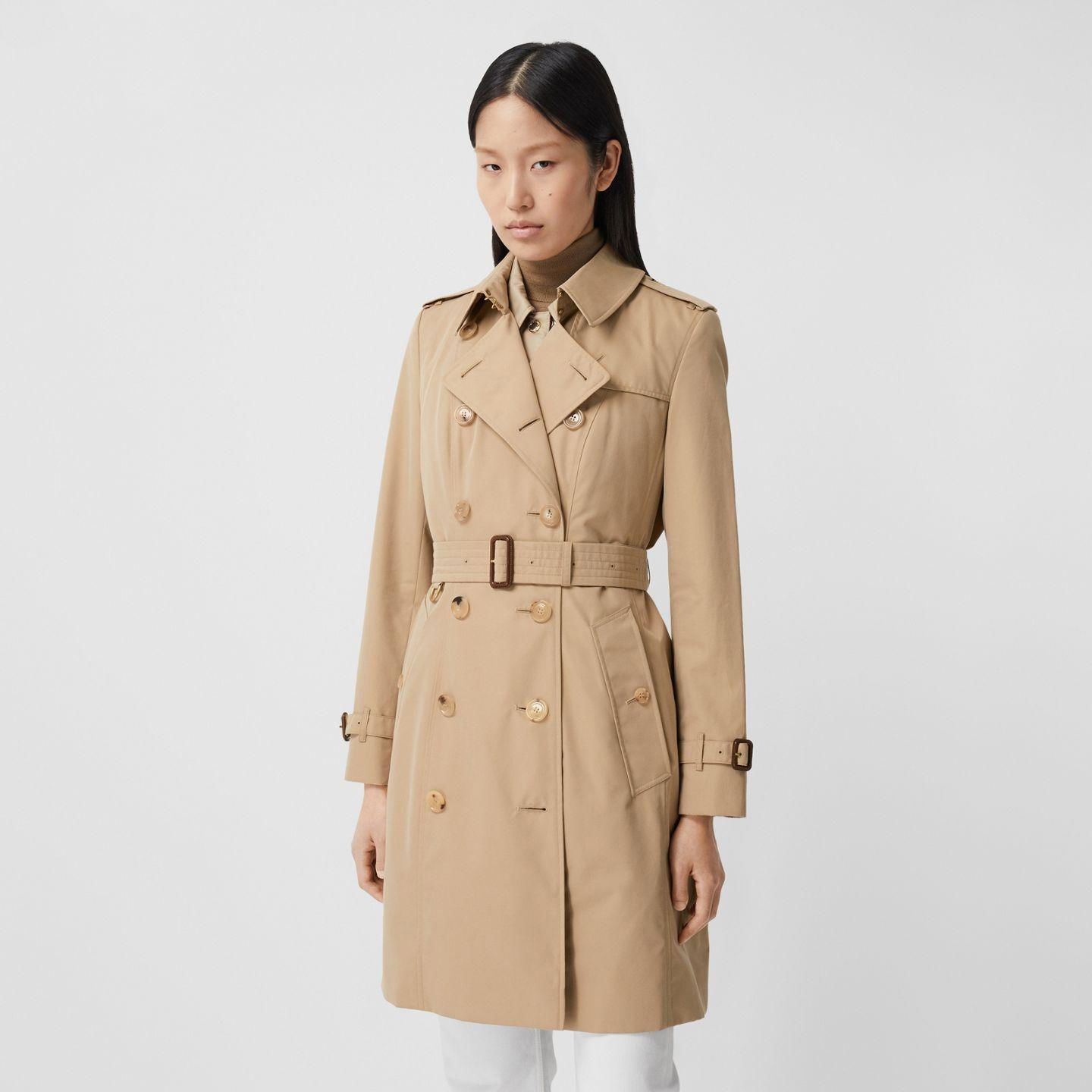          The Mid-length Chelsea Heritage Trench Coat Women cotton rain jacket   5