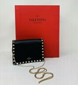 VALENTINO GARAVANI Rockstud Vitello Chain Clutch Shoulder Bag handbag sale 