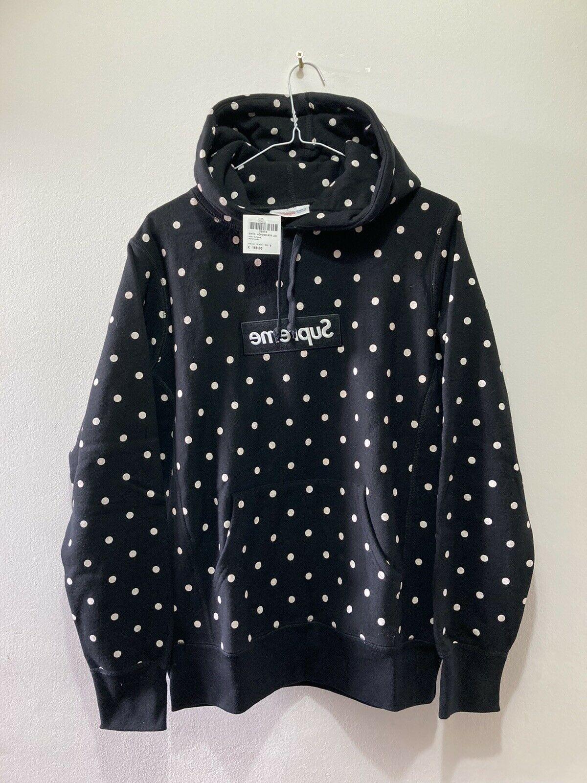 comme des garcons supreme polka dot hoodie