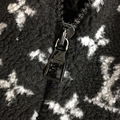 Louis Vuitton Black Monogram Jacquard Fleece Jacket 