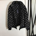 Louis Vuitton Black Monogram Jacquard Fleece Jacket 