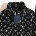 Louis Vuitton Black Monogram Jacquard Fleece Jacket 