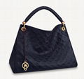 Louis Vuitton Black leather ARTSY MM Handbag blue