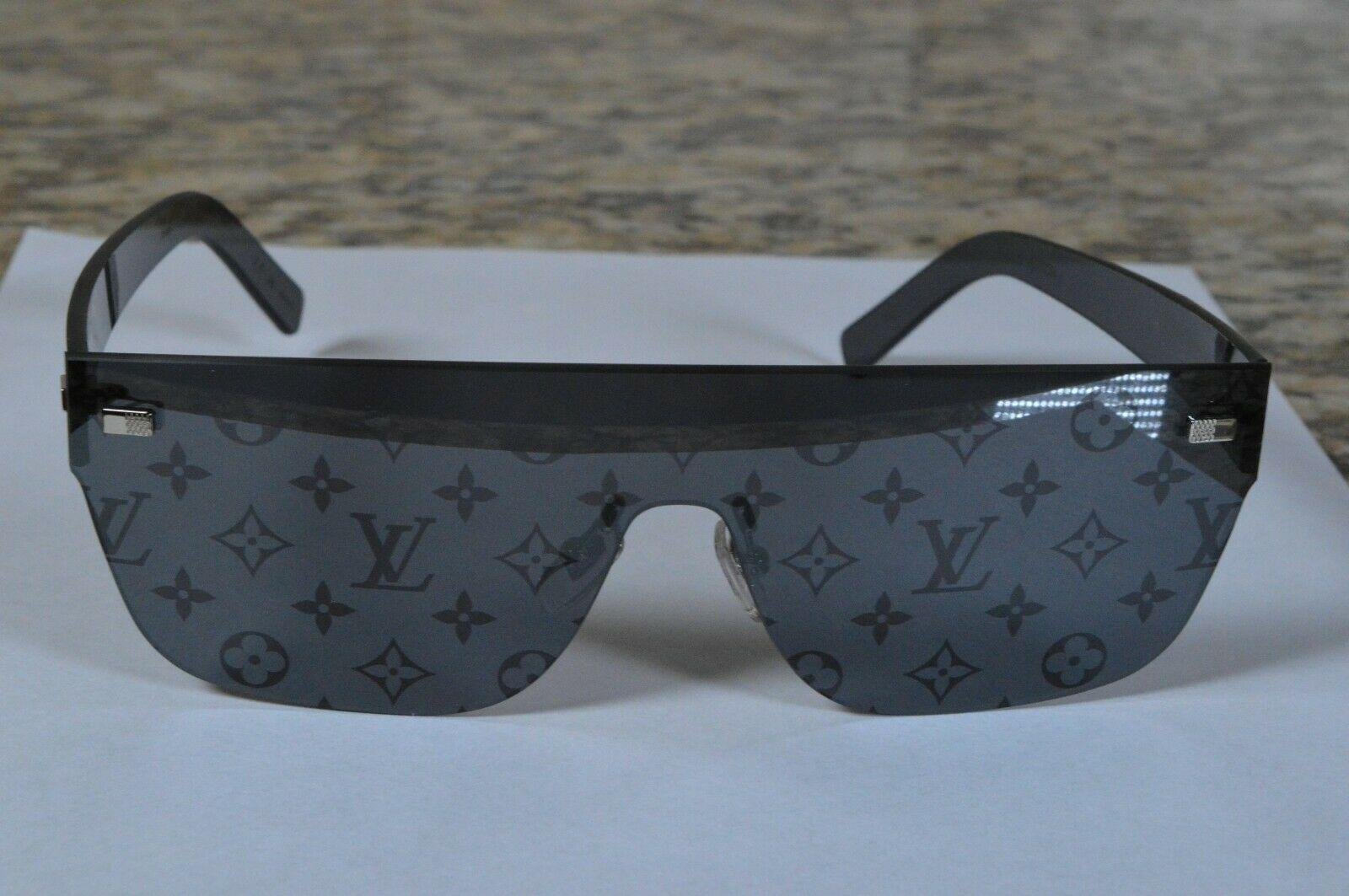                       City Mask Sunglasses Monogram All Over Print Reflect Refle
