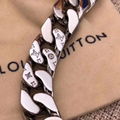 Louis Vuitton LV Chain Links Monogram Necklace M68272 Silver metal Engraved 