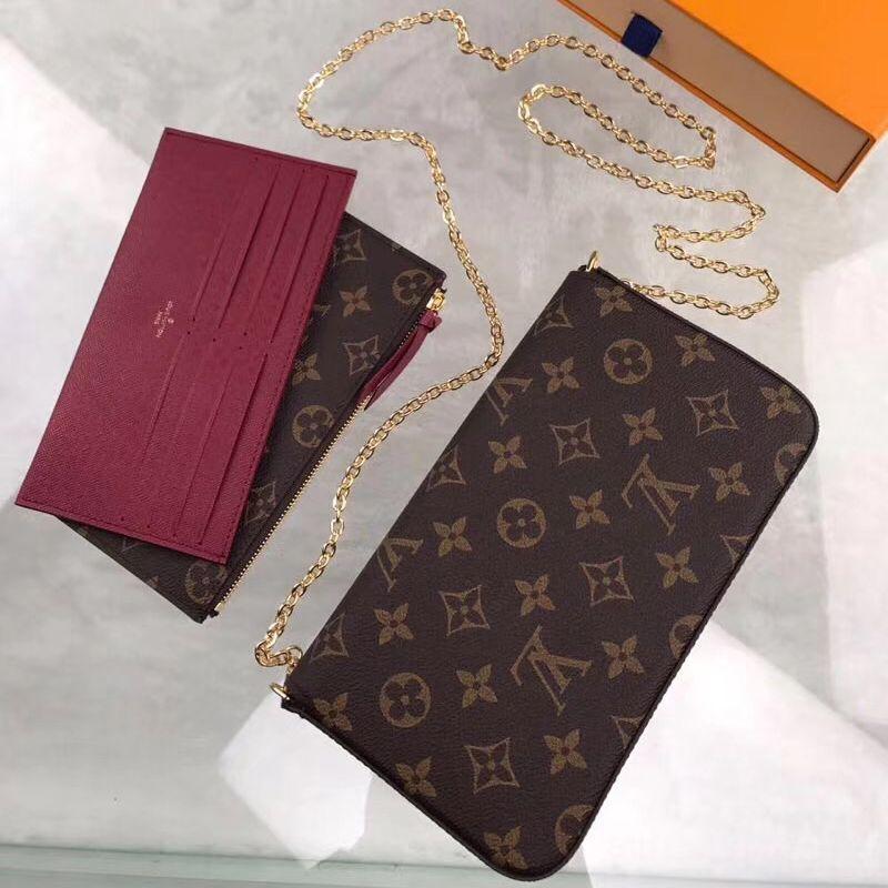 Louis Vuitton Pochette Felicie M61276 Buy LV cheap Coated Canvas cross-body bags