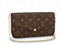 Louis Vuitton Pochette Felicie M61276 Buy LV cheap Coated Canvas cross-body bags