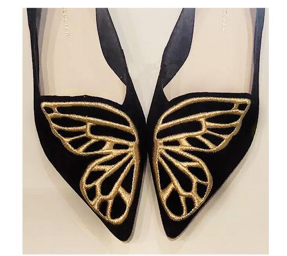 Sophia Webster embroidered Butterfly FLAT ladies Fashion suede flat 3