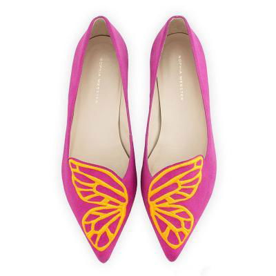 Sophia Webster embroidered Butterfly FLAT l