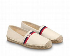               Bidart espadrille Flat Men     nitials cotton canvas Flats shoes