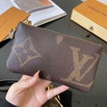 Louis Vuitton LV Trio Pouch M68756 Monogram wristlet LV Circle zips purse wallet