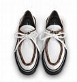 Louis vuitton iconic Monogram canvas BEAUBOURG PLATFORM DERBY LV lace up loafer 