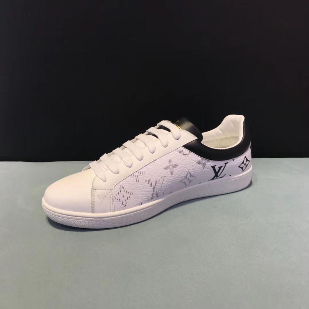               Luxembourg Sneaker 1A5E27 white grained calf leather laser-printed 3