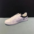 Louis Vuitton Luxembourg Sneaker 1A5E27 white grained calf leather laser-printed