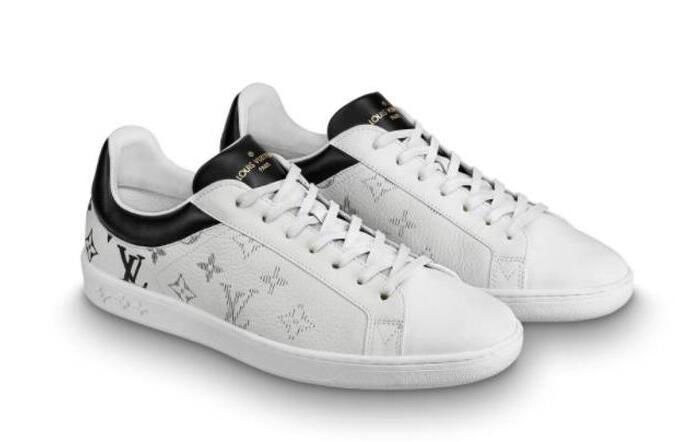               Luxembourg Sneaker 1A5E27 white grained calf leather laser-printed 5